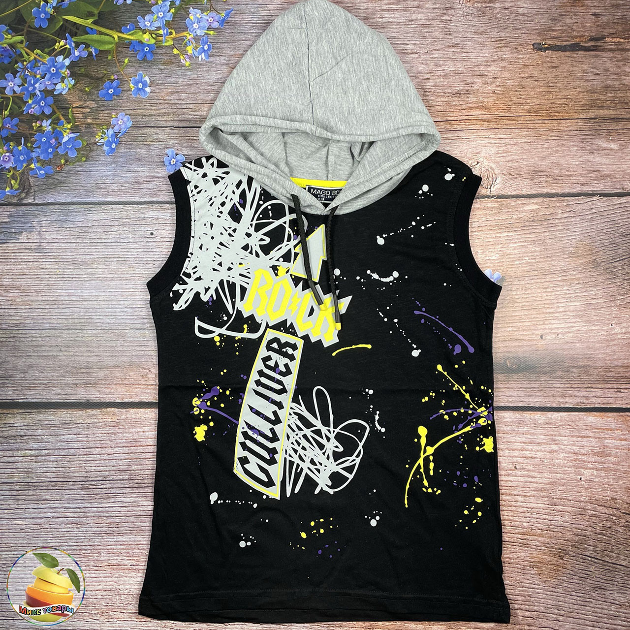 Майка з капюшоном для підлітка "Mago" Розміри: 152,164,176 см (01839-2), фото 1