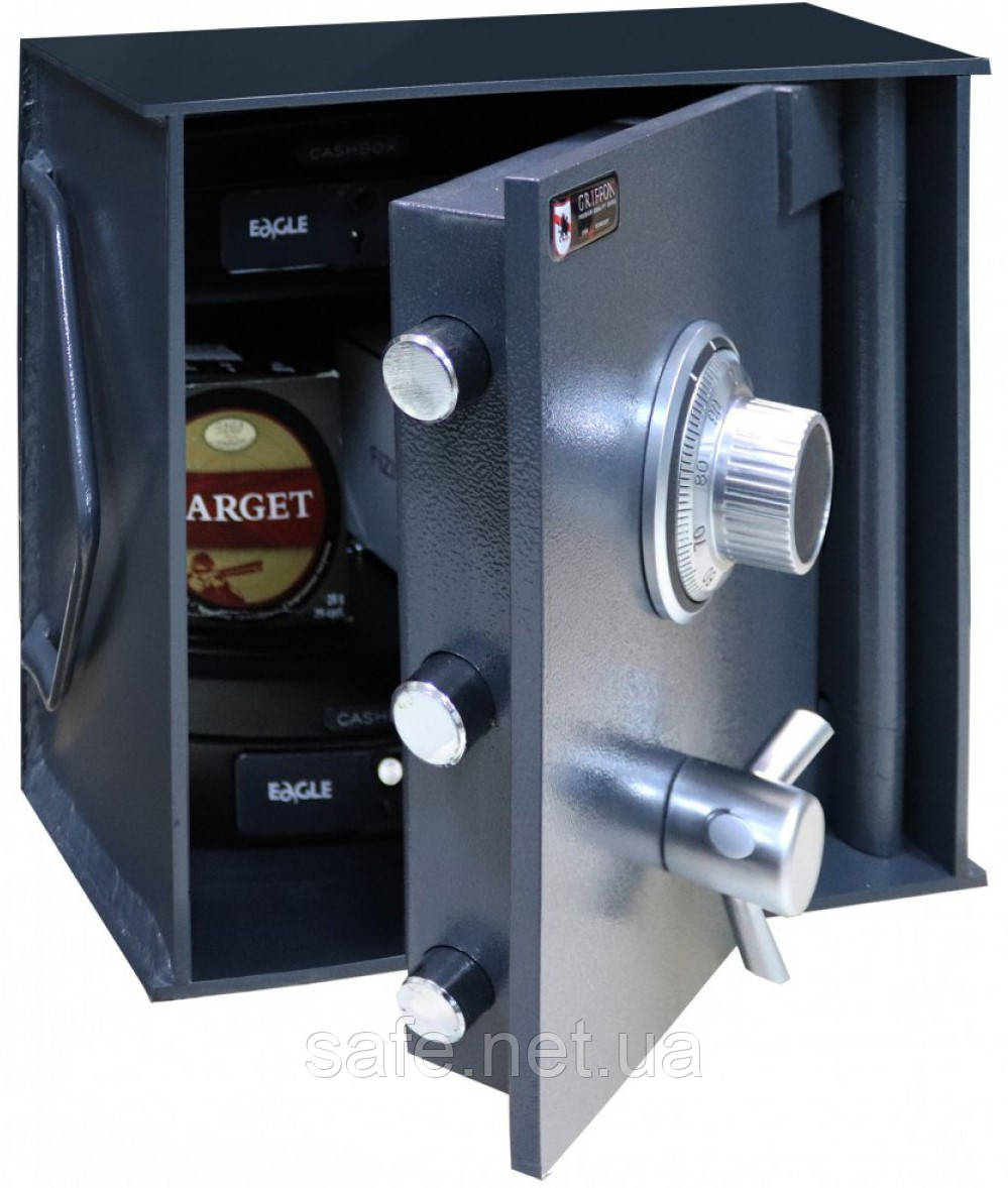 Сейф вбудований у стіну та підлогу Griffon WB.3425.C (ВxШxГ:342x362x250) сейф у стіну, сейф-мик, сейф для дому, фото 1