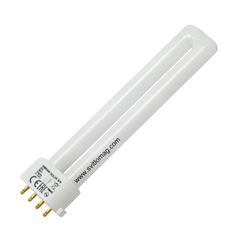 Лампа енергоощадна OSRAM DULUX S/Е 9/840/4Р 2G7, фото 1