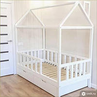 Ліжечко будиночок дерево 140\70, 160\80, 80\190 см і інші розміри