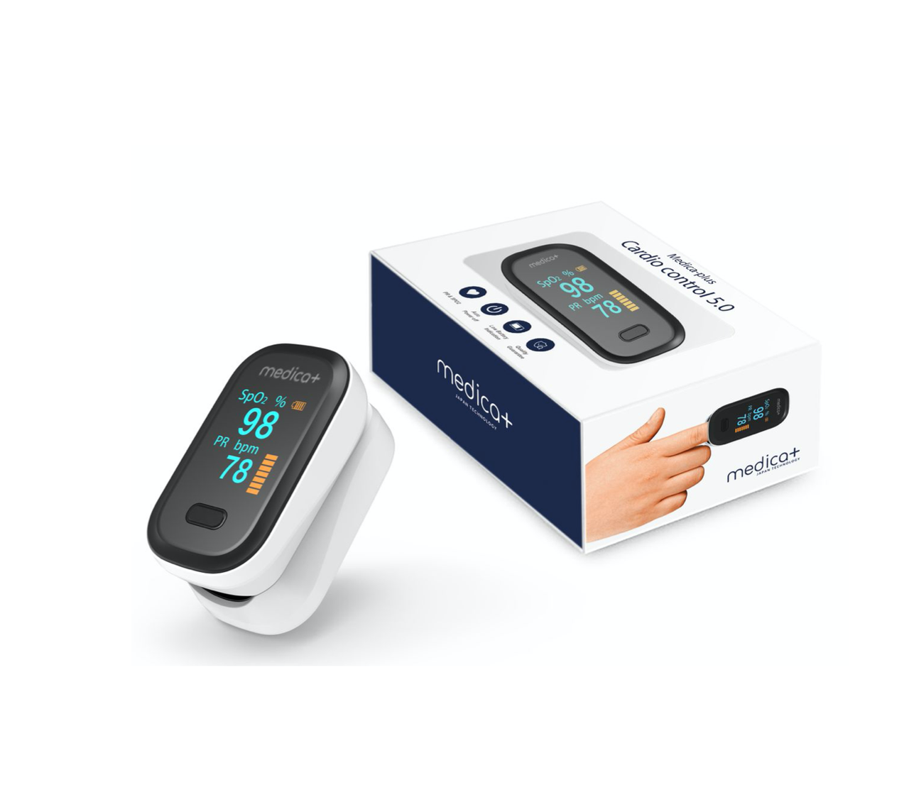 Портативний пульсоксиметр Medica-Plus Cardio Control 5.0 Японське якість Оригінал Гарантія 12 міс