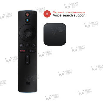 Пульт ДУ Xiaomi Bluetooth Voice Remote Control з мікрофоном Global EU Mi Box S - Чорний (XMRM-006) 2440P