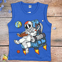 Майка "Космонавт" для хлопчика Розміри: 110,116,122,128 см (01855-1)