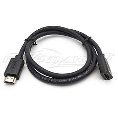 Кабель подовжувач HDMI High Speed v2.0, 1.0 м