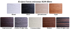 Стільниця Сакура прямокутна МДФ Шпон Тютюн 700 * 600 мм (AMF-ТМ), фото 3