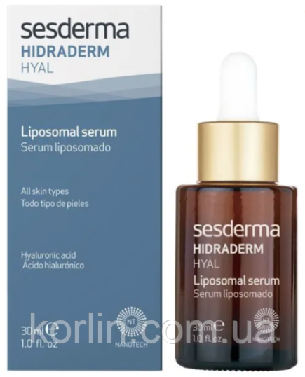 Sesderma Hidraderm Hyal Liposomal Serum Ліпосомальна сироватка з гіалуроновою Кислою 30 мл Доставка з ЄС
