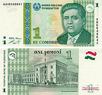 Таджикистан 1 сомони 1999 UNC (P14)