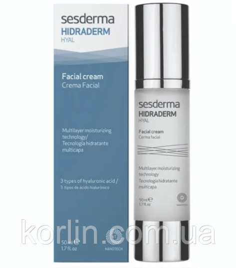 Sesderma Hidraderm Hyal Facial Cream Крем Для Обличчя з Гіалуроновою Кислотатою 50 мл Доставка з ЄС