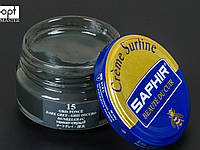 Увлажняющий крем для обуви Saphir Creme Surfine, цв. темно-серый (15), 50 мл (0032)