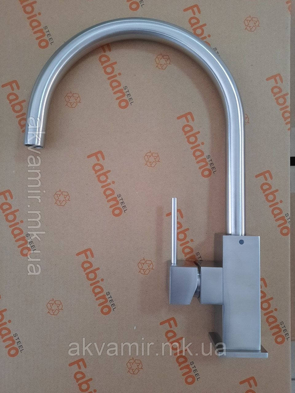 Змішувач для кухні Fabiano FKM 50 SS INOX (нержавіюча сталь), фото 1