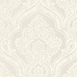 088778 обои текстильные Valentina Rasch Германия белые светло серые снежные ажурные стильные неоклассика 53см