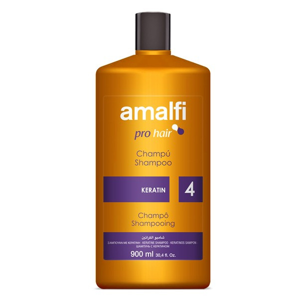 Профeсійний шампунь з кератином Amalfi Keratin 900 ml.