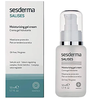 Sesderma Salises Зволожувальний Загоювальний Крем Гель Для Обличчя Для Жирної Вугрової Кіжі 50 мл Доставка з ЄС