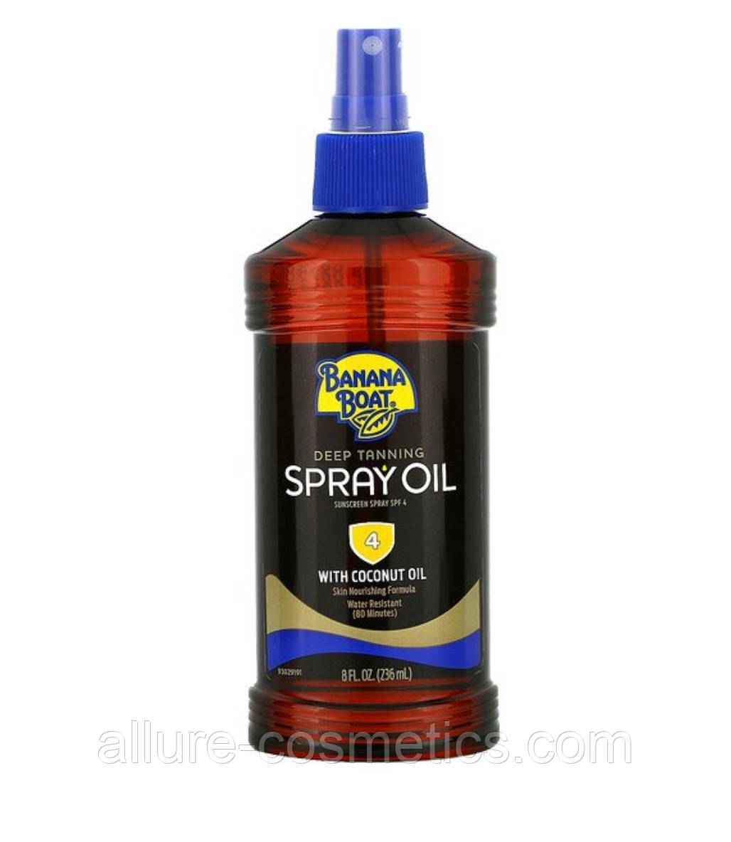Масло для засмаги сонцезахисний спрей Banana Boat Deep Tanning oil Spray SPF 4