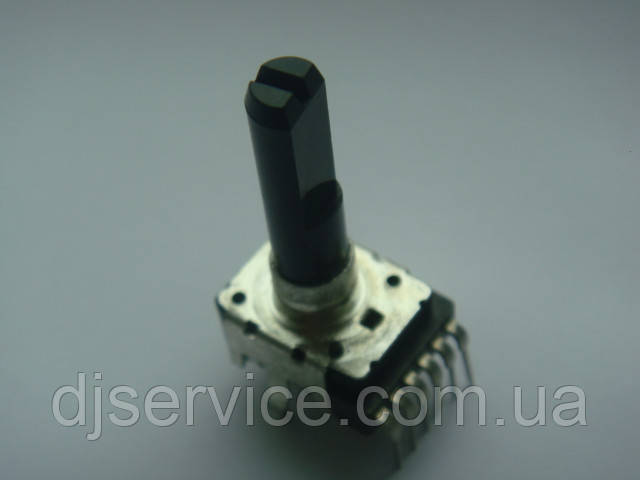 Потенціометр b104 (b100k) 23mm noMID 6ног для пультів, фото 1