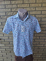 Рубашка мужская летняя коттоновая брендовая высокого качества FENOMEN, Турция