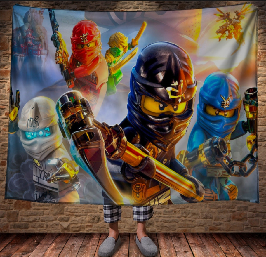 Плед з 3D принтом на тему: Лего Ніндзяго Призрак. LEGO Ninjago Fandom