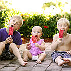 Форма силіконова для морозива "Плитка Шоколада" на паличці, на 4 комірки, ескімо, фруктовий сік, фото 5