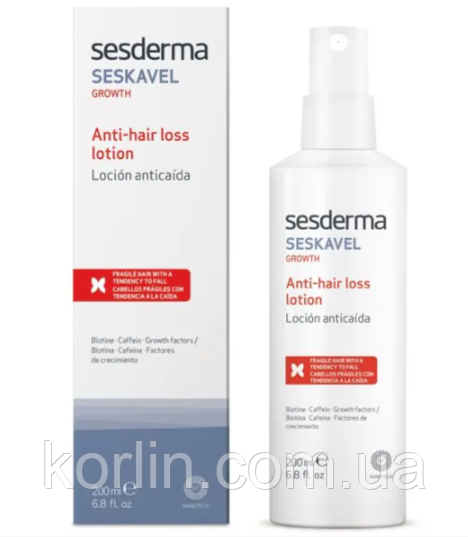 Sesderma Seskavel Growth Anti-Hair Loss Лосьйон Від Випадання Волос 200 мл Сесдерма Сескавел Доставка з ЄС