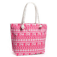 Женская яркая пляжная вместительная текстильная сумка Case 08s05m5016-6 красная