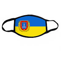 Маска защитная на лицо лого Украина герб Одесской области 12*17 см (ms355 _2)