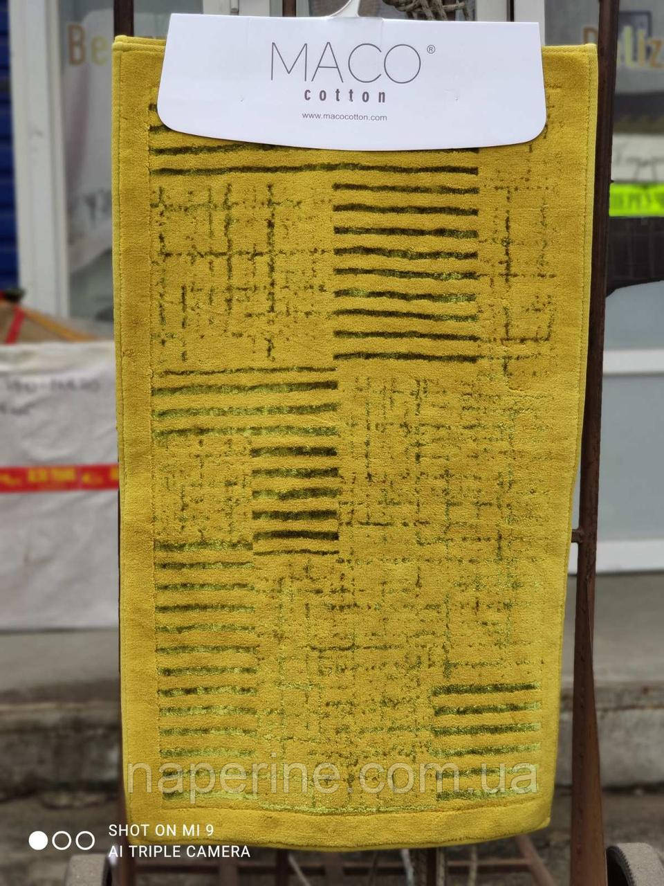 Набір килимків люкс для ванної кімнати Масо 2 предмета Туреччина гірчичні