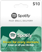 Spotify 10$ Premium Gift Card (1 месяц), US-регион