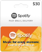 Spotify 30$ Premium Gift Card (3 місяці), US-регіон
