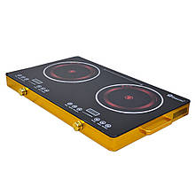 Плита інфрачервона на кухню Domotec MS-5881 на 2 конфорки