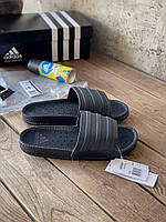 Мужские шлепанцы Adidas Adilette Boost Triple Black EH2256 40