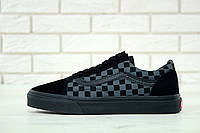 Мужские кеды Vans Old Skool Checkerboard Grey/Black