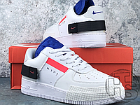 Женские кроссовки Nike Air Force 1 Type White/Red-Black-Blue CI0054-100 36