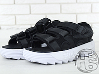 Женские сандалии Fila Disruptor 2 Sandal Black White FS1HTZ3082X