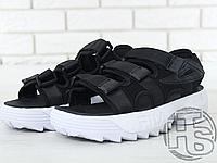 Мужские сандалии Fila Disruptor 2 Sandal Black White FS1HTZ3082X