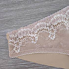 Труси бразиліани жіночі "НАСТУРЦІЯ" розмір S з мереживом бежеві, 20027339, фото 8