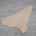 Труси бразиліани жіночі "НАСТУРЦІЯ" розмір S з мереживом бежеві, 20027339, фото 9