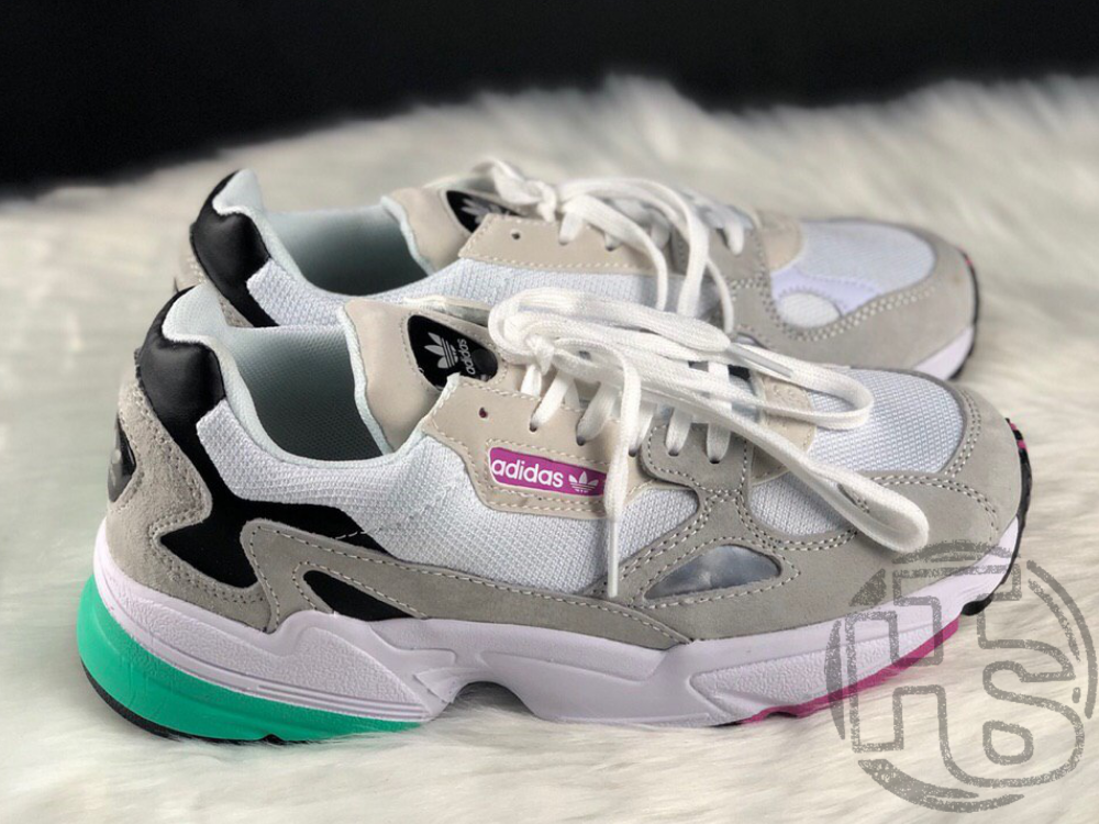 Adidas falcon best sale grey and pink
