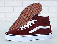 Женские зимние кеды Vans Old Skool SK8 Hi Winter Bordo (с мехом) VA38GEU64 36