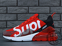 Чоловічі кросівки Nike Air Max 270 Flyknit x Supreme Red/White