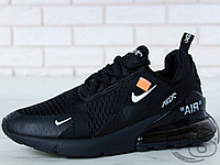 Мужские кроссовки Off-White x Nike Air Max 270 Triple Black AH6789-120