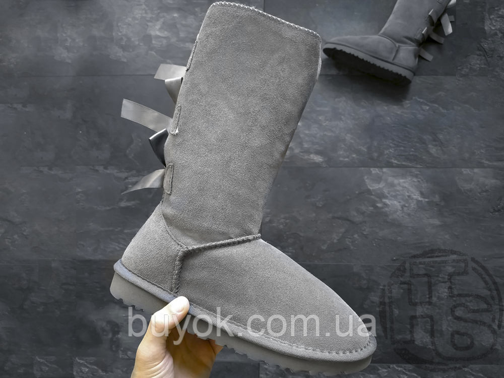 Жіночі чоботи UGG Bailey Bow Tall II Boot Grey 2026434