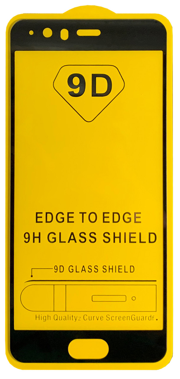 Захисне скло NoName 5D для Huawei P10 Plus (VKY-L09 ) Чорний тех. упаковка, фото 1