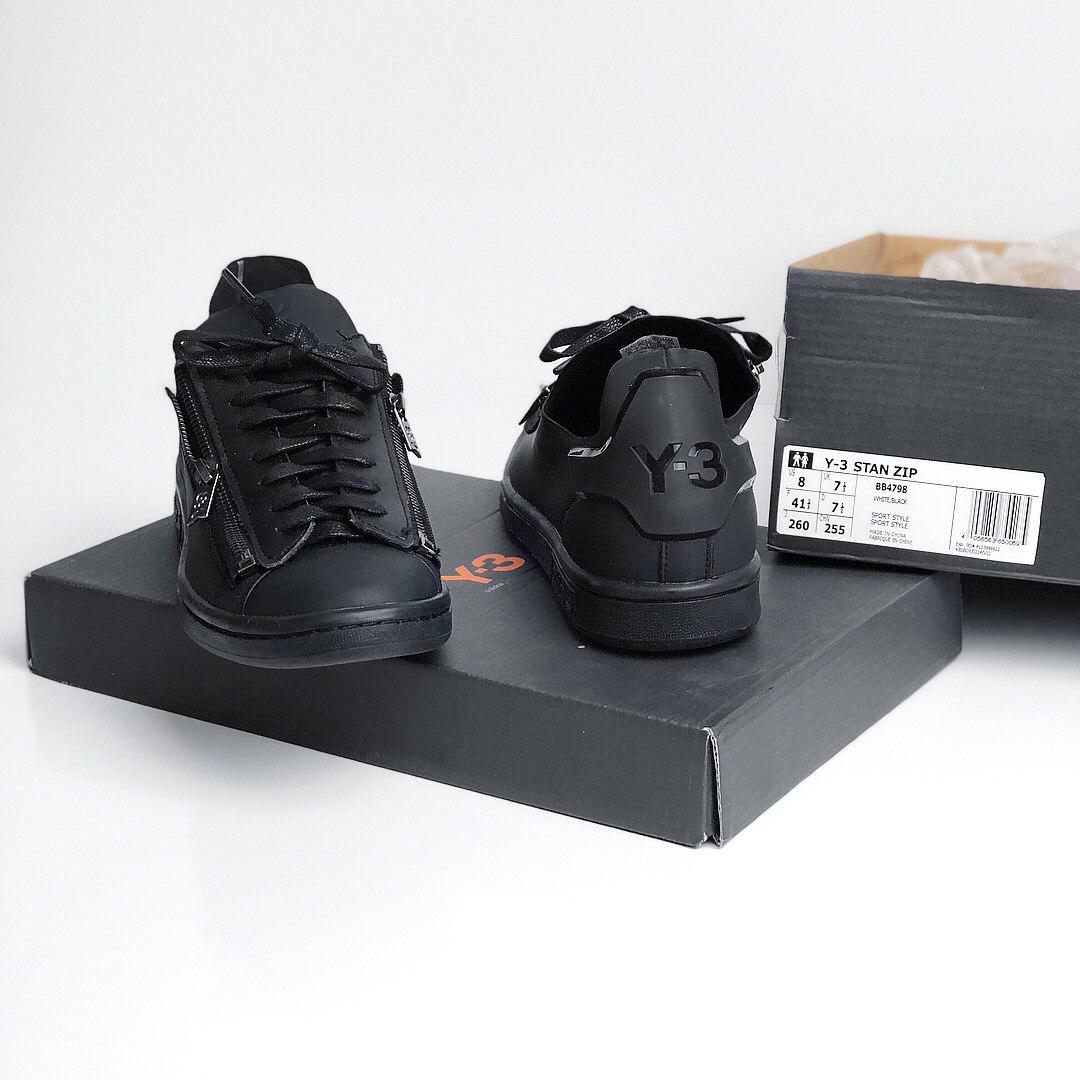 Adidas Y 3 Stan Smith Zip Sneaker Black BB4796