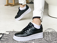 Женские кроссовки Nike Air Force 1 Sage Low Black White AR5339-002