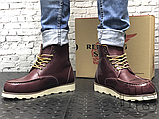 Зимові черевики Red Wing USA Classic Moc 6-inch Boot 8424890 Bordo 8856 (позов. хутро), фото 5