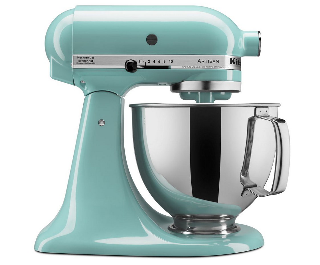 Міксер планетарний KitchenAid 5KSM150FBAQ ARTISAN, 4.83 л, Aqua Sky з овочерізкою