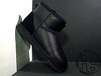 Женские угги UGG Classic Mini Black Leather 5854w