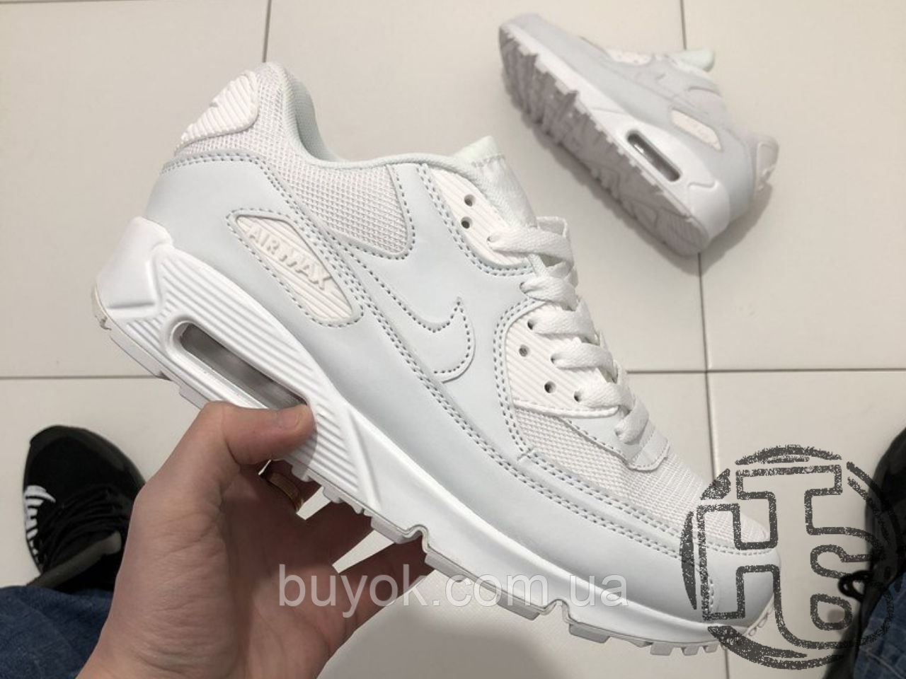 Чоловічі кросівки Nike Air Max 90 Mesh White 833418-100