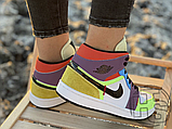 Жіночі кросівки Air Jordan 1 Retro SE Mid Multicolor CW1140-100, фото 4