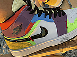 Жіночі кросівки Air Jordan 1 Retro SE Mid Multicolor CW1140-100, фото 8